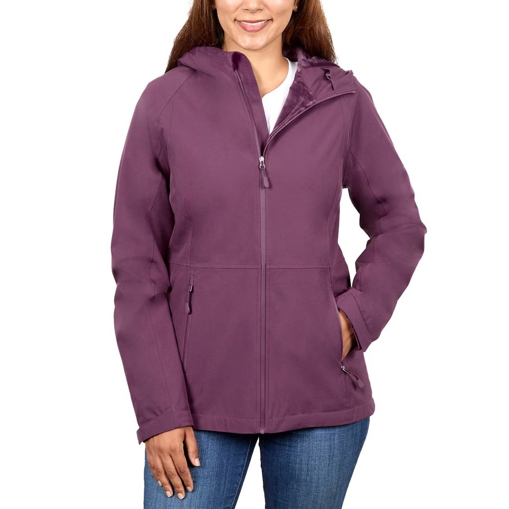 Kirkland Signature Women's Softshell Jacket, Purple, Size: XL, New